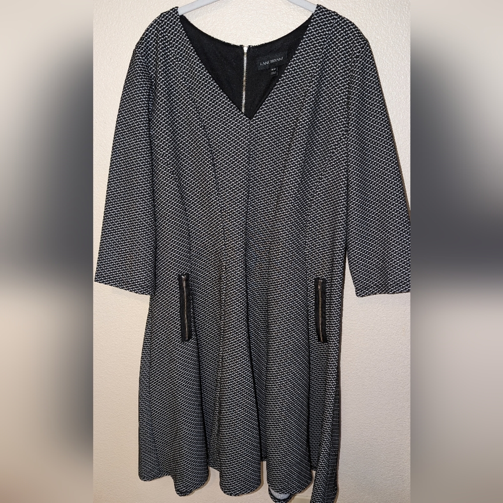 LANE BRYANT zipper detail midi dress 18/20